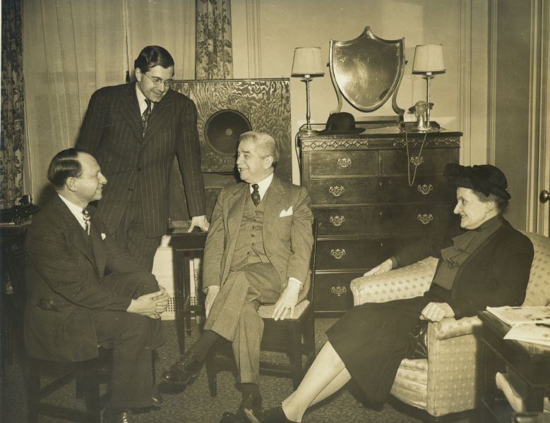 Tobe Deutschman, K. U. Schnabel, Artur Schnabel and Therese Schnabel, New York 1940's