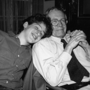 Claude Mottier with his grandfather Karl Ulrich Schnabel, 1986