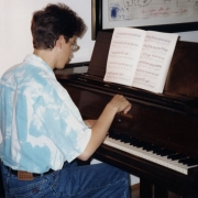 Claude Mottier practicing. West Hartford, 1992