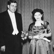 Helen and K.U. Schnabel after concert in Regensburg, Germany, 1951
