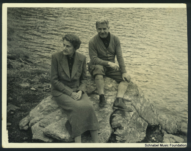 Therese and Artur Schnabel in Colorado, 1940