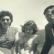 Helen, Ann, and Karl Ulrich Schnabel at Lake Como. 1948
